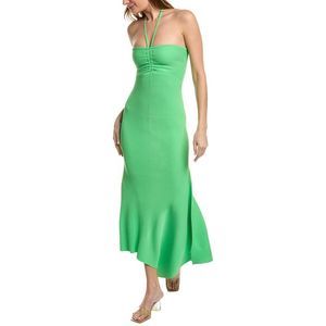 green emerald velvet dress ALC Women's Emerson Dress, Basil, Green, 14 at Amazon Women's Clothing store